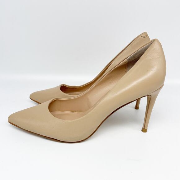 Steve Madden Women's Luiza Leather Pointed Toe Pumps Tan Size 8 M - Picture 5 of 15